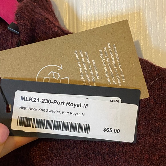 High Neck Knit Sweater - Picture 8 of 12